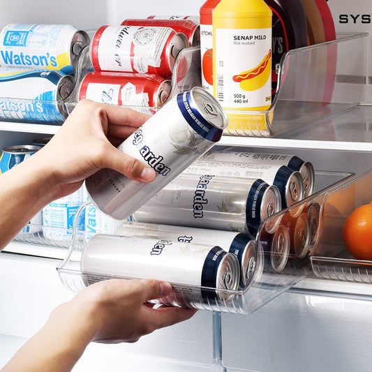 Refrigerator Organizer Beverage Transparent Holder